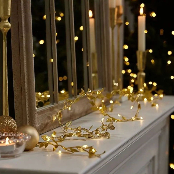 3 Metre Yaldızlı Gold LED Işık 3 Metre Yaldızlı Gold LED Işık
