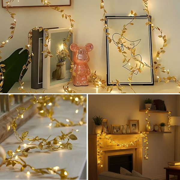 3 Metre Yaldızlı Gold LED Işık 3 Metre Yaldızlı Gold LED Işık