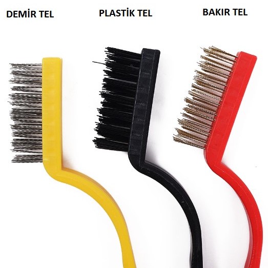 3 Parça Tel Fırça Detaylı Temizlik Seti 3 Parça Tel Fırça Detaylı Temizlik Seti