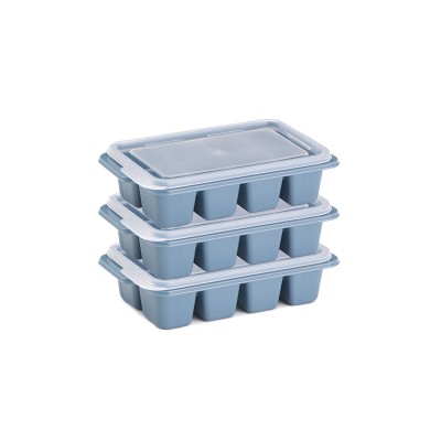 3'lü Mini Buz Kalıbı - Küp Şekilli - Kapaklı - Plastik 3'lü Mini Buz Kalıbı - Küp Şekilli - Kapaklı - Plastik