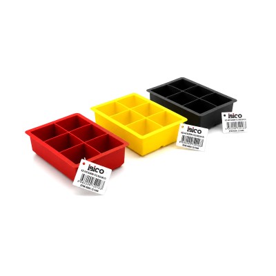 6 Bölmeli Kare Buz Kalıbı - Silikon - Renkli 6 Bölmeli Kare Buz Kalıbı - Silikon - Renkli