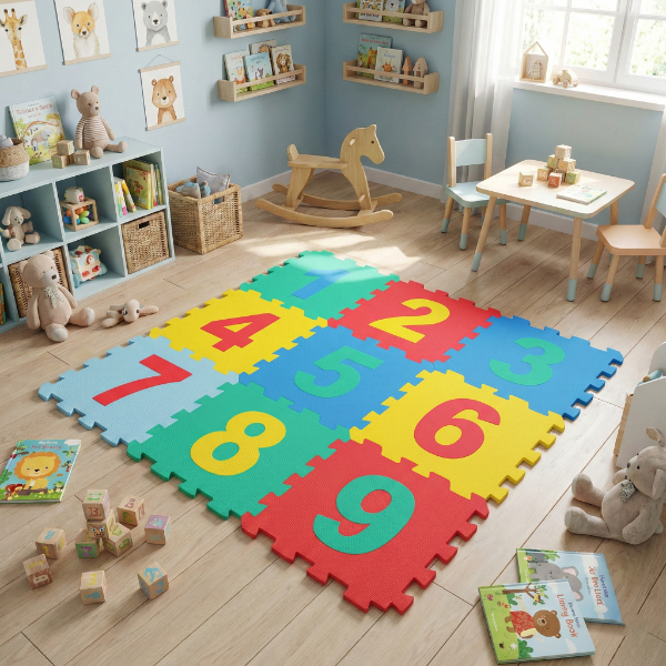 9 Parça Sayılar Puzzle Yer Matı 9 Parça Sayılar Puzzle Yer Matı