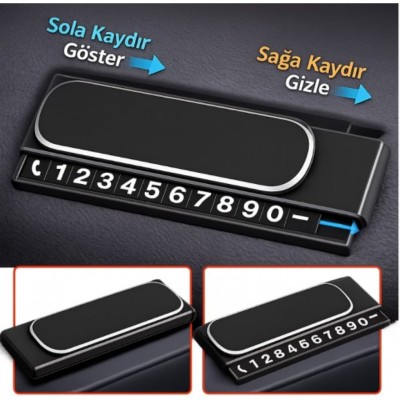 Araç İçi Numaratör - Kayar Kapaklı - Fosforlu Torpido Üstü Araç İçi Numaratör - Kayar Kapaklı - Fosforlu Torpido Üstü