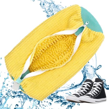 Ayakkabı Yıkama Torbası - Mikrofiber Astarlı - Fermuarlı - Geniş Kullanım Alanı 