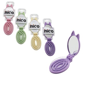 Aynalı Çocuk Tarağı - Katlanır - Oval - Plastik Aynalı Çocuk Tarağı - Katlanır - Oval - Plastik