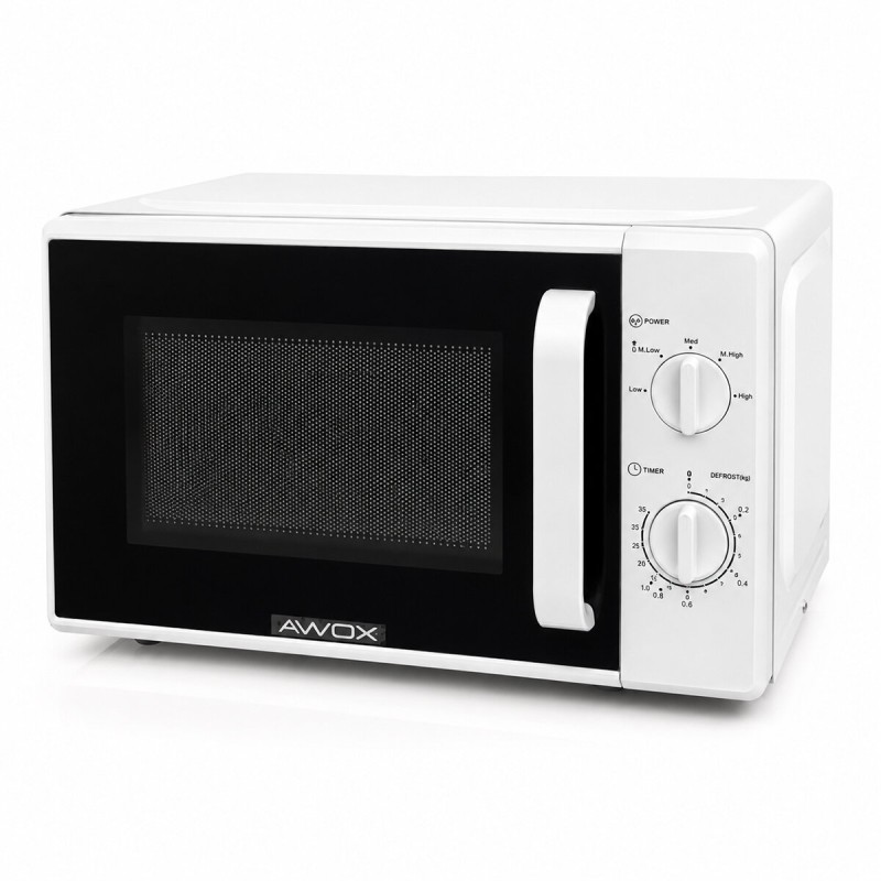 Beyaz Mikrodalga Fırın - Klasik Ön Panel - 20 Litre Kapasite 