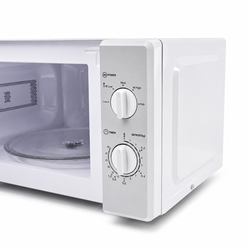 Beyaz Mikrodalga Fırın - Klasik Ön Panel - 20 Litre Kapasite 