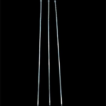 Burgulu Kuşbaşı Şişi - Metal - Kalın Kare - 50 cm