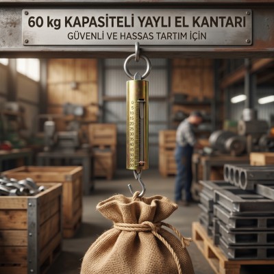 Büyük Yaylı Demir El Kantarı - 60 KG Kapasiteli - Mekanik El Terazisi Büyük Yaylı Demir El Kantarı - 60 KG Kapasiteli - Mekanik El Terazisi