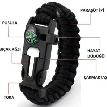 Çok Amaçlı Hayatta Kalma Bilekliği