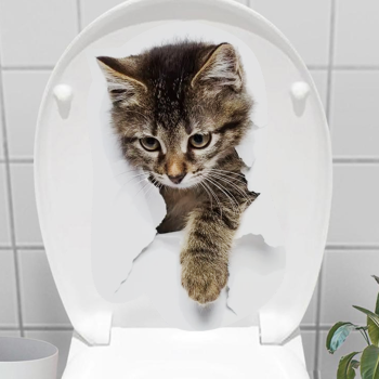 Decohandy Klozet Etiketi Stray Cat Decohandy Klozet Etiketi Stray Cat