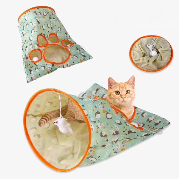 Hışırtılı Kedi Oyun Tüneli Çantası 