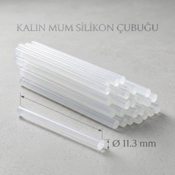 Kalın Mum Silikon Çubuğu - 11.3 mm - 1 Kilogram