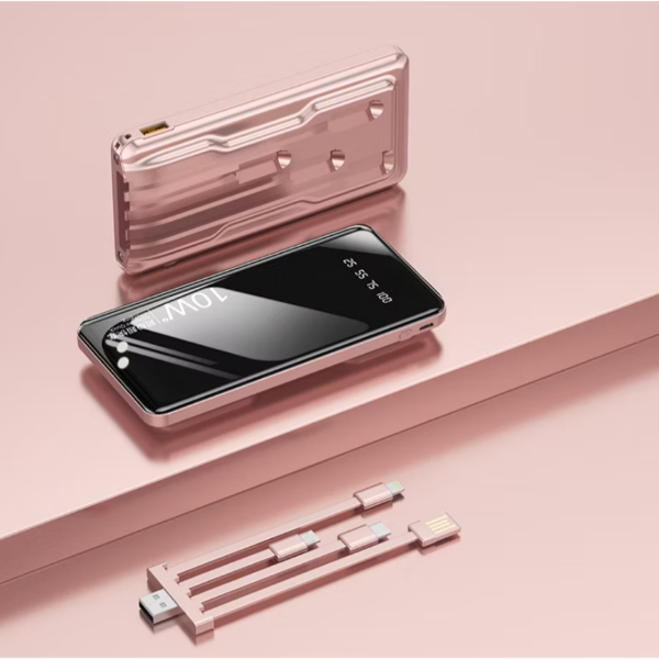 Kendinden Kablolu 10.000 mAh Powerbank Kendinden Kablolu 10.000 mAh Powerbank