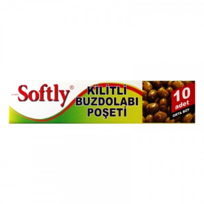 Kilitli Buzdolabı Poşeti - 10'lu Paket - Orta Boy Kilitli Buzdolabı Poşeti - 10'lu Paket - Orta Boy