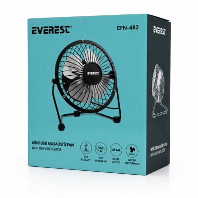 Masaüstü Mini USB Fan - Metal Gövdeli - Ultra Sessiz Masaüstü Mini USB Fan - Metal Gövdeli - Ultra Sessiz