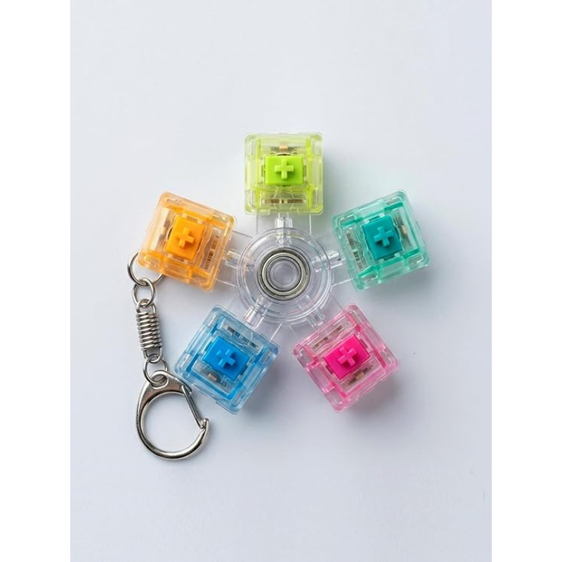Mekanik Switch Klavye Stres Çarkı - Renkli Tuşlu Fidget Oyuncak Mekanik Switch Klavye Stres Çarkı - Renkli Tuşlu Fidget Oyuncak