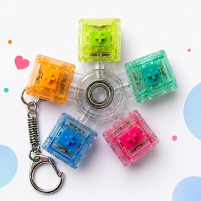 Mekanik Switch Klavye Stres Çarkı - Renkli Tuşlu Fidget Oyuncak Mekanik Switch Klavye Stres Çarkı - Renkli Tuşlu Fidget Oyuncak