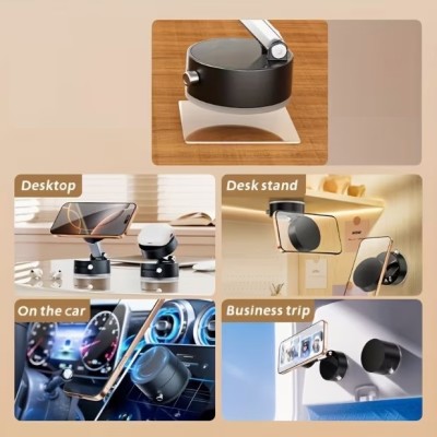 Mıknatıslı Katlanabilir Telefon Tutucu - Torpido ve Cam Uyumlu Mıknatıslı Katlanabilir Telefon Tutucu - Torpido ve Cam Uyumlu
