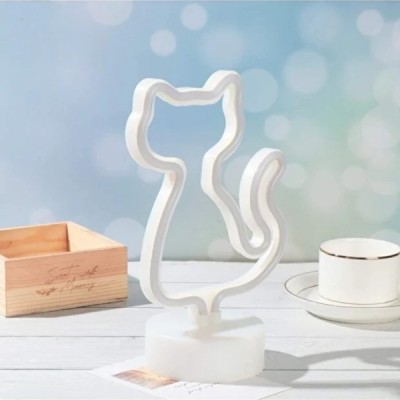 Neon Işıklı Kedi Tasarımlı Lamba Neon Işıklı Kedi Tasarımlı Lamba