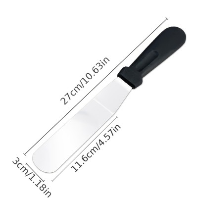 Paslanmaz Çelik L Tipi Pastacı Spatulası 