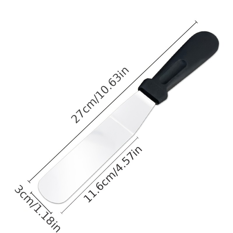 Paslanmaz Çelik L Tipi Pastacı Spatulası 