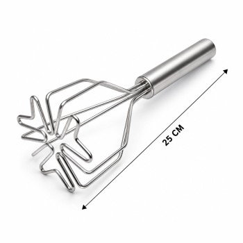 Patates Ezici - Kalp Şekilli - Paslanmaz Çelik - 26 cm Uzunluk Patates Ezici - Kalp Şekilli - Paslanmaz Çelik - 26 cm Uzunluk
