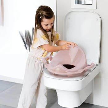 Pembe Kulplu Çocuk Klozet Adaptörü Pembe Kulplu Çocuk Klozet Adaptörü