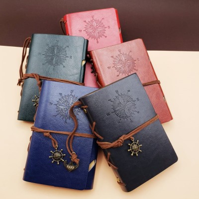 Pusula Tasarımlı Deri Defter - Değiştirilebilir Sayfalı - Vintage Ajanda Pusula Tasarımlı Deri Defter - Değiştirilebilir Sayfalı - Vintage Ajanda