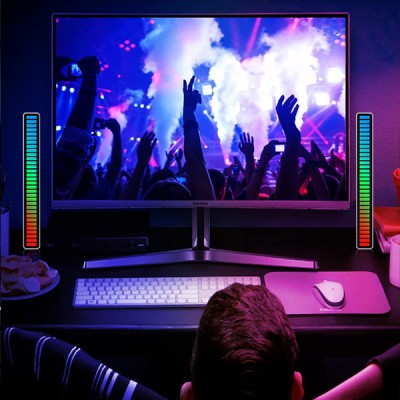 RGB Sese Duyarlı Taşınabilir Ekolayzer LED Çubuk 