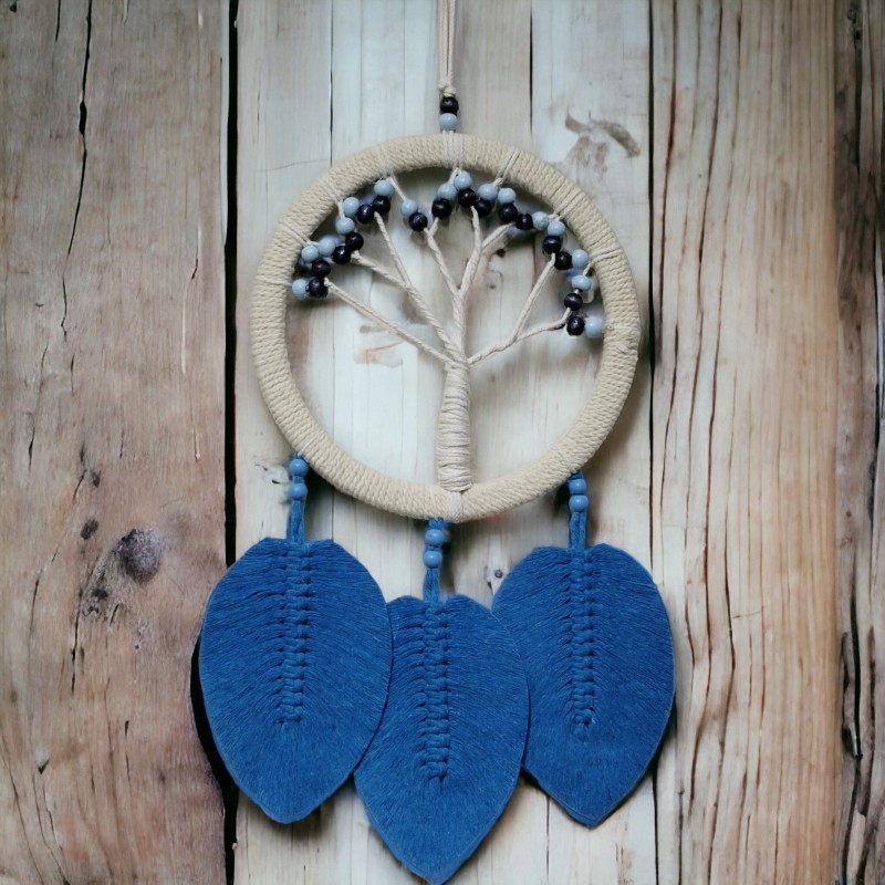 Rüya Kovan Hayat Ağacı Dream Catcher Mavi Rüya Kovan Hayat Ağacı Dream Catcher Mavi