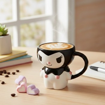 Sanrio Kuromi Kapaklı Kupa Sanrio Kuromi Kapaklı Kupa