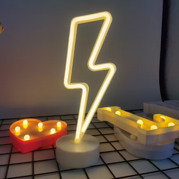 Şimşek Neon LED Lamba