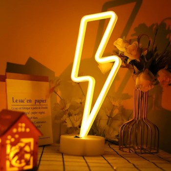 Şimşek Neon LED Lamba Şimşek Neon LED Lamba