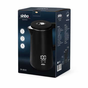 Sinbo 1.8 Litre Dijital Kettle - Dokunmatik Ekranlı - Akıllı Su Isıtıcısı Sinbo 1.8 Litre Dijital Kettle - Dokunmatik Ekranlı - Akıllı Su Isıtıcısı