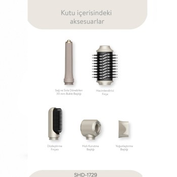 Sinbo Air Brush Saç Şekillendirme Cihazı - 5 Başlıklı - Rose Gold Renk Sinbo Air Brush Saç Şekillendirme Cihazı - 5 Başlıklı - Rose Gold Renk