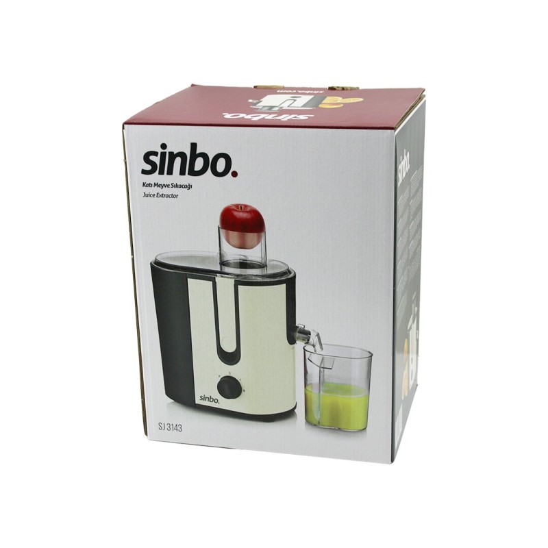 Sinbo Katı Meyve Sıkacağı - Bej Renk - Elektrikli - 450 ml Meyve Suyu Hazneli 