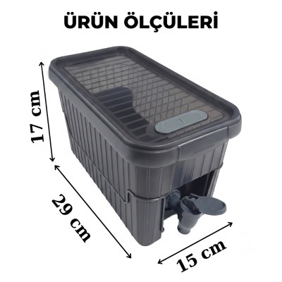 Su ve Meşrubat Sebili - Buzdolabı Uyumlu - Musluklu - Kapaklı