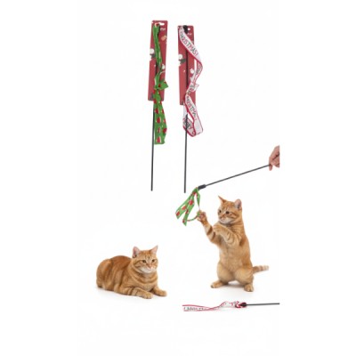 Yılbaşı Temalı Kedi Oyun Oltası Yılbaşı Temalı Kedi Oyun Oltası